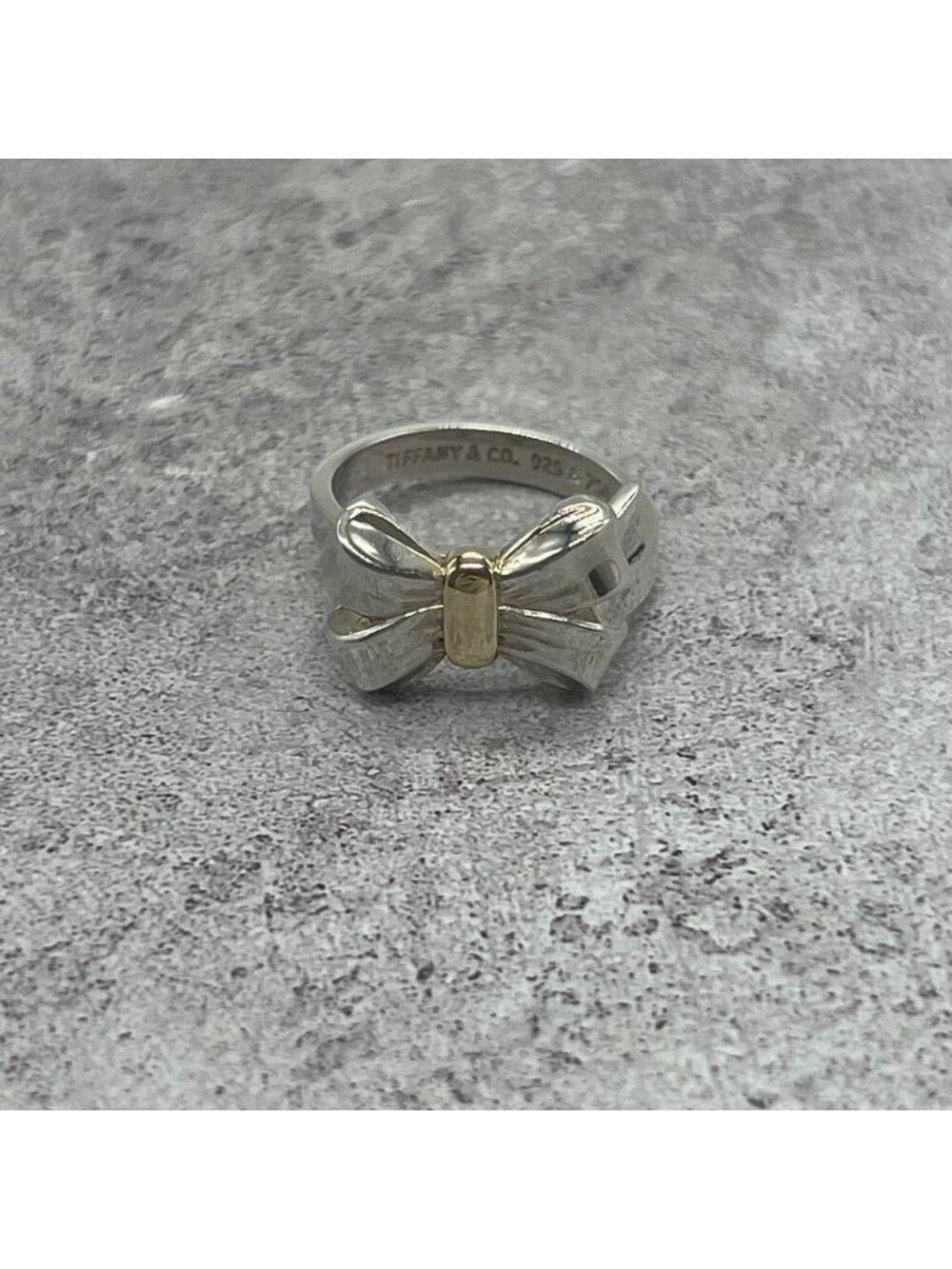 Tiffany & Co Ribbon Motif Ring Combination